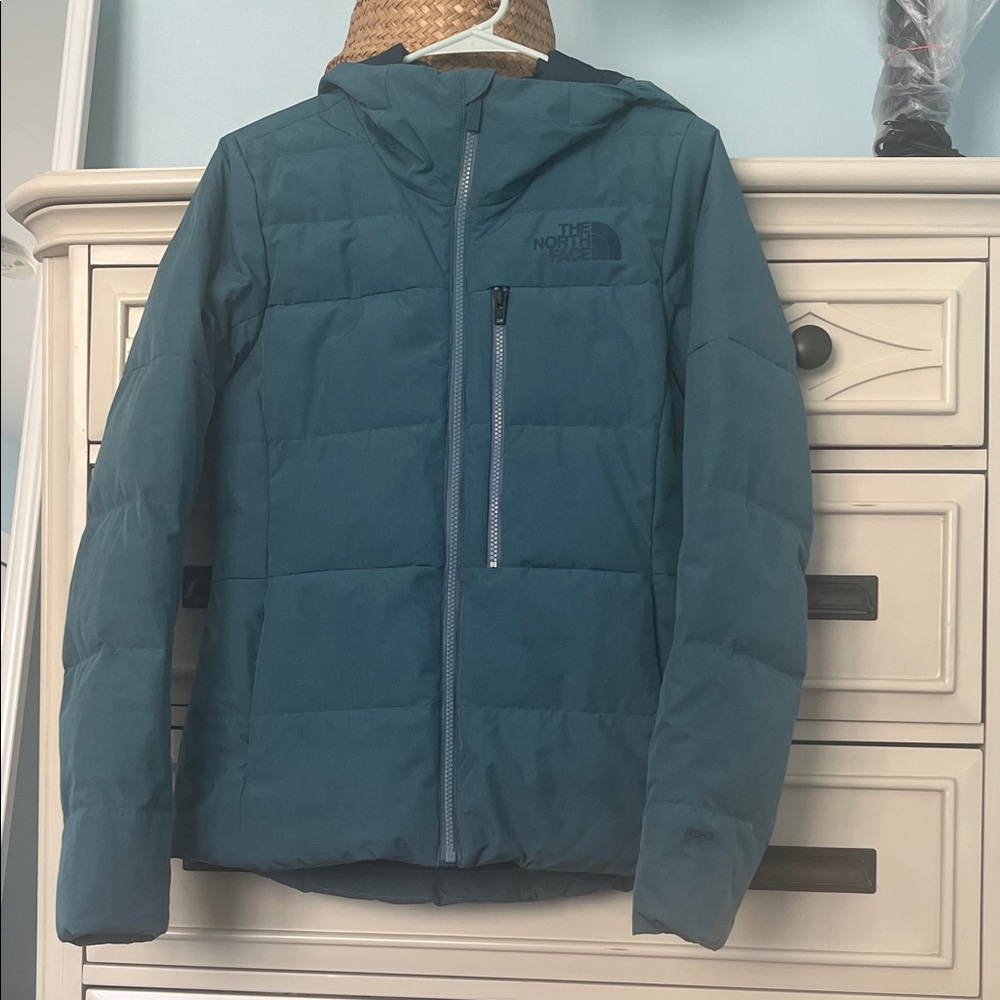 The North Face Women’s Heavenly Down Jacket Teal Petite Small Used